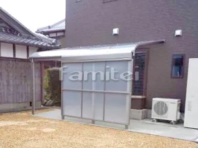 雨除け屋根 LIXILリクシル スピーネ 1階用 R型アール屋根 目隠しパネル(前面 正面)2段 目板隙間ふさぎカバー