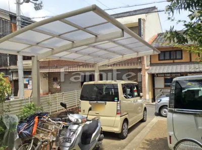 カーポート プライスポート 1台用(単棟) R型アール屋根