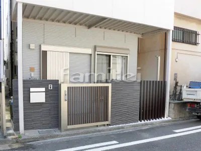 リフォームシンプル クローズ外構