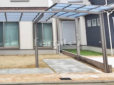 カーポート LIXILリクシル ネスカF 1台用(単棟) F型フラット屋根