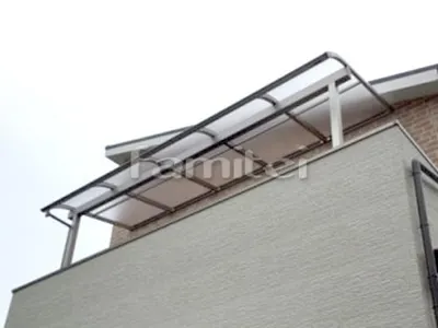 ベランダ屋根 レギュラーテラス屋根 2階用 R型アール屋根