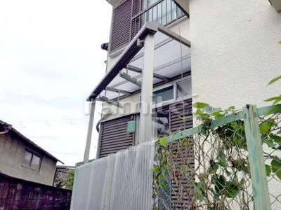 洗濯干し屋根 LIXILリクシル スピーネ 1階用 F型フラット屋根 特殊加工 斜めカット 物干し