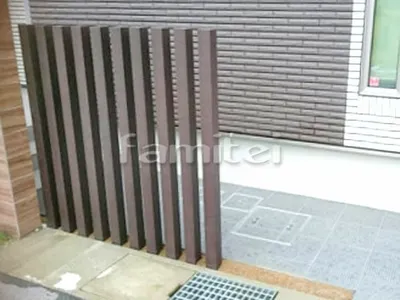 木製調デザインアルミ角柱 LIXILリクシル 枕木材70角  角材