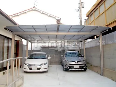 カーポート LIXILリクシル フーゴA 横2台用(ワイド ツイン) R型アール屋根