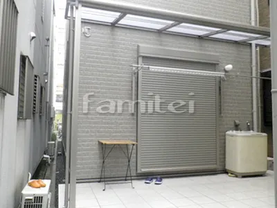 洗濯干し屋根 LIXILリクシル スピーネ 1階用 F型フラット屋根