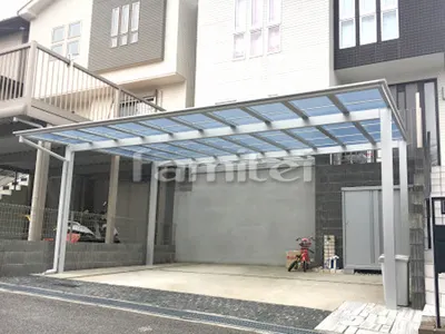 カーポート LIXILリクシル ネスカF 横2台用(ワイド ツイン) F型フラット屋根