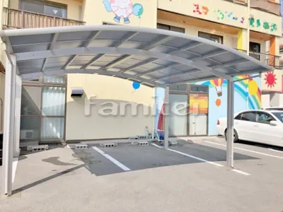 カーポート YKKAP レイナポートグラン 横2台用(ワイド ツイン) R型アール屋根