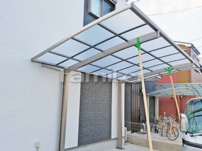 カーポート LIXILリクシル ネスカR 1台用(単棟) R型アール屋根