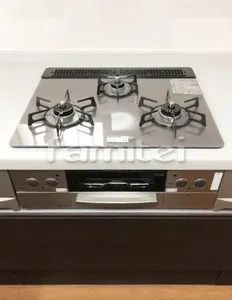 ガスコンロ W60 ガラストップ両面焼連動 QSSHW19G1