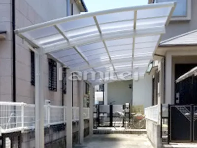 カーポート YKKAP レイナポートグラン 縦2台用(縦連棟) R型アール屋根