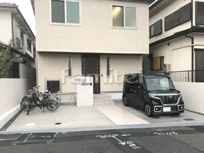 新築シンプル オープン外構