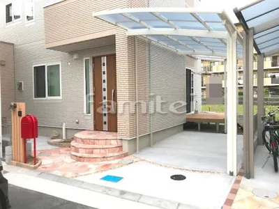 新築ナチュラル オープン外構