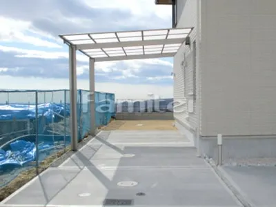 カーポート LIXILリクシル ネスカF 1台用(単棟) F型フラット屋根 土間コンクリート