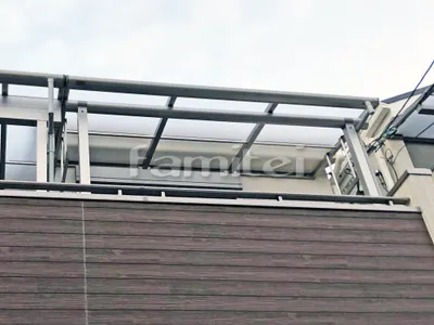 ベランダ屋根 YKKAP ヴェクターテラス屋根(ベクター) 2階用 F型フラット屋根 物干し