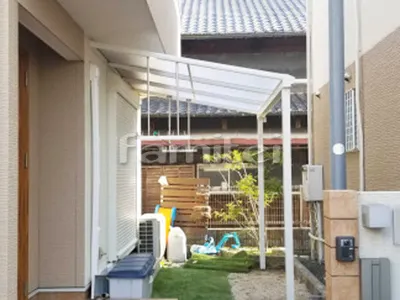 洗濯干し屋根 フラットテラス屋根 1階用 F型 物干し