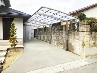 カーポート LIXILリクシル ネスカR 縦2台用(縦連棟) R型アール屋根