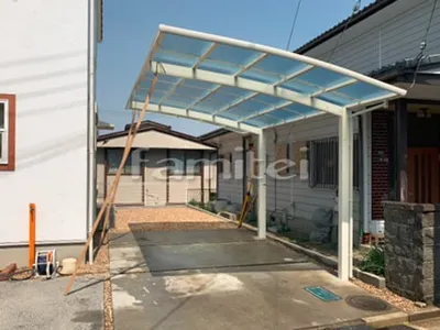 カーポート YKKAP レイナポートグラン 1台用(単棟) R型アール屋根