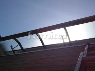 ベランダ屋根 YKKAP ソラリアR 2階用 R型アール屋根 物干し