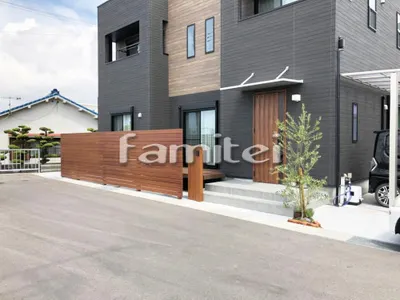 新築シンプル オープン外構