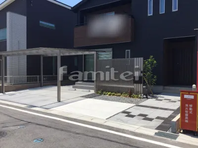 新築シンプル オープン外構