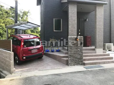 新築シンプル オープン外構