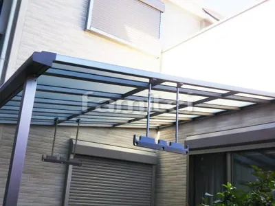 雨除け屋根 LIXILリクシル スピーネ 1階用 F型フラット屋根 物干し