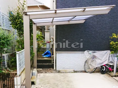 自転車バイク屋根 LIXILリクシル ネスカF 駐輪場屋根 サイクルポート F型フラット屋根