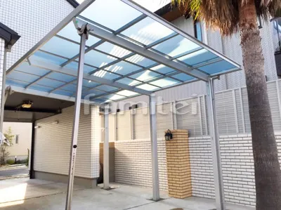 カーポート 三協アルミ セルフィ 1台用(単棟) F型フラット屋根