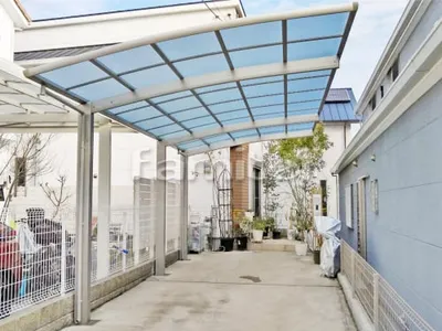 カーポート YKKAP レイナポートグラン 縦1.5台用(1台+延長 縦連棟) R型アール屋根