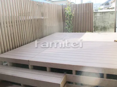 樹脂製ウッドデッキ 階段ステップ1段