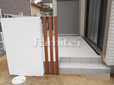 タイルデッキ LIXILリクシル グレイスランド300角 三協アルミ 角柱 汎用形材70角