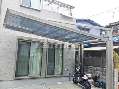 カーポート 四国化成 マイポートNext 後柱仕様 1台用(単棟) F型フラット屋根