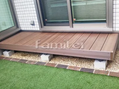 人工木材ウッドデッキ LIXILリクシル 木彫 樹ら楽ステージ(きらら) 樹脂