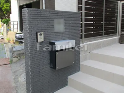 モダン門柱 壁タイル貼り LIXILリクシル セラヴィオ