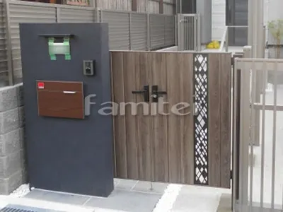 玄関門扉 LIXILリクシル 開き門扉AA TS2型 04-07-12 親子両開き