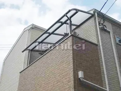 ベランダ屋根 LIXILリクシル スピーネ 2階用 R型アール屋根 物干し