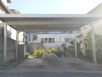 積雪カーポート YKKAP レオンポートneo 積雪50cm対応 折板屋根 横2台用(ワイド ツイン) F型フラット屋根