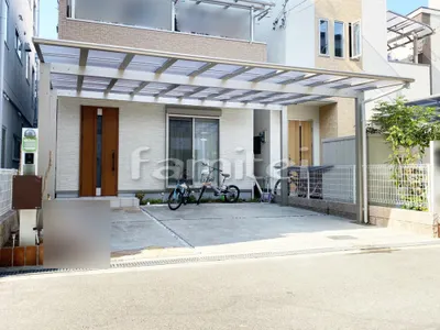 カーポート YKKAP エフルージュグラン 横2台用(ワイド ツイン) F型フラット屋根