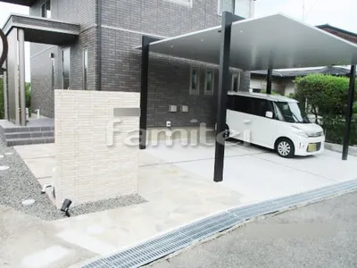 新築シンプル オープン外構