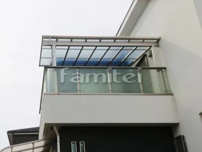 ベランダ屋根 YKKAP ソラリアテラス屋根 2階用 積雪50cm対応 F型フラット屋根