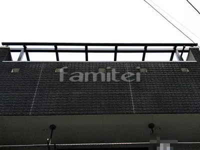 ベランダ屋根 LIXILリクシル パワーアルファRB 3階用 積雪30cm対応 R型アール屋根 物干し