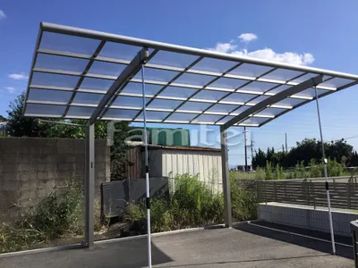 カーポート YKKAP レイナポートグラン 1台用(単棟) R型アール屋根