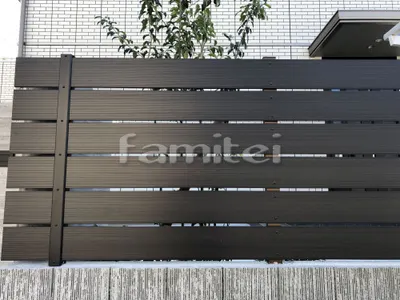 人工木・樹脂 フェンス（木調） F＆F マイティウッド ベーシック極 目隠し 木調・ラティス 樹脂