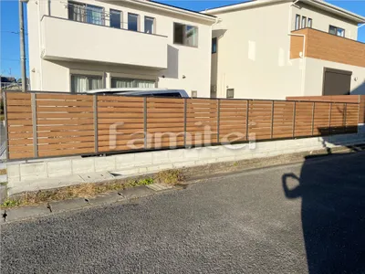 目隠しフェンス塀 LIXILリクシル 木製調AB YS3型 横スリット3