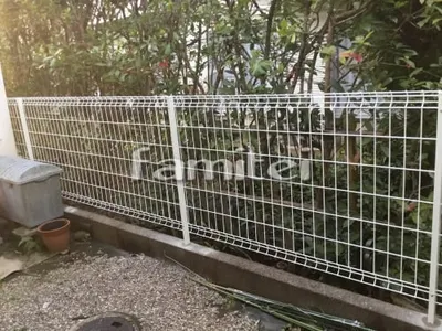 解体済フェンス 境界フェンス塀 メッシュフェンス LIXILリクシル ハイグリッドUF8型