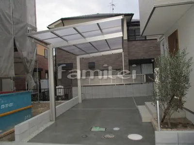 カーポート１台 （単棟） YKKAP エフルージュ FIRST フラット屋根