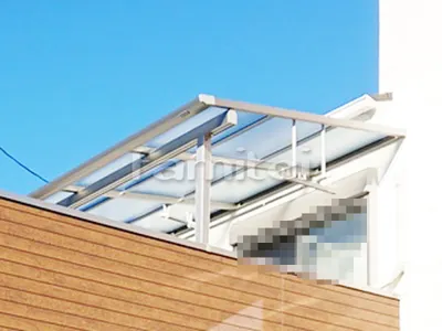 ベランダ屋根 YKKAP ソラリアテラス屋根 2階用 F型フラット屋根 物干し