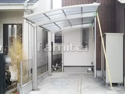 カーポート YKKAP レイナポートグラン 1台用(単棟) R型アール屋根