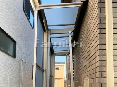 雨除け屋根 LIXILリクシル 独立式フーゴFテラス 1階用 F型フラット屋根 目隠しパネル(前面 正面)2段