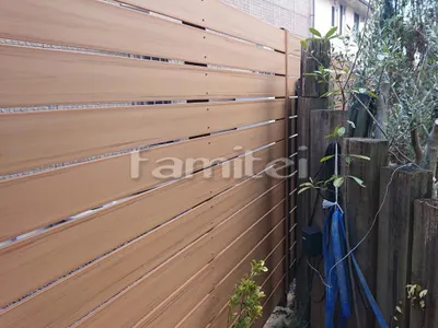 人工木・樹脂 フェンス(木調) F&F マイティウッド ベーシック極 高尺タイプ 目隠し 木調・ラティス 樹脂